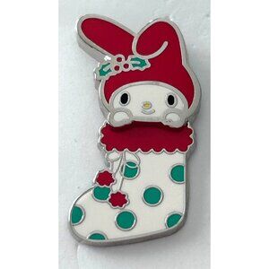 Sanrio My Melody Christmas Stocking Enamel Pin On Pin 2022 Holiday